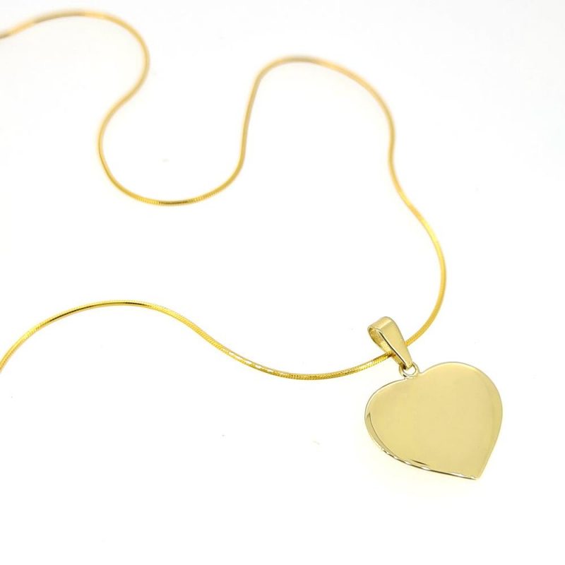 Golden Heart - Gravurkette 18 kt.